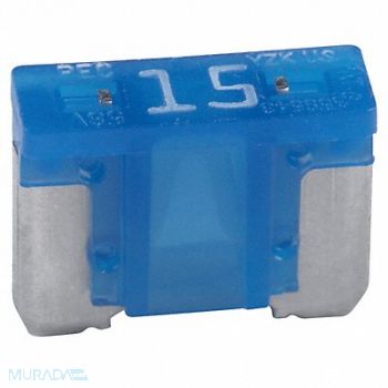 BUSSMANN Automotive Fuse 15A Blade ATM-LP PK5, 6AYN3