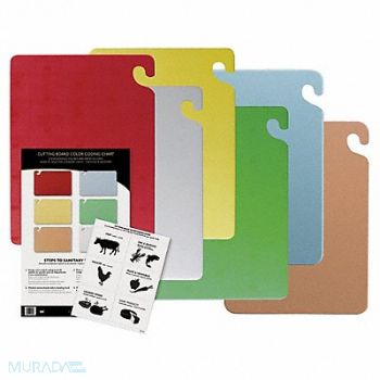 SAN JAMAR Cutting Board Set PK4, 6AZU8