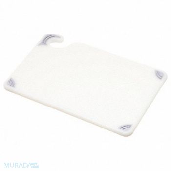 SAN JAMAR Cutting Board 6x9 White, 6AZY6