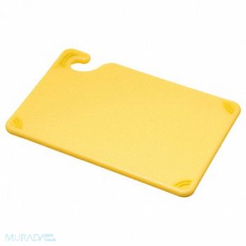 SAN JAMAR Cutting Board 6x9 Yellow, 6AZY7