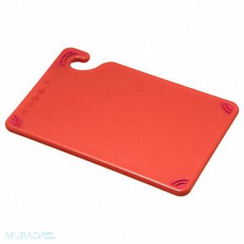 SAN JAMAR Cutting Board 6x9 Red, 6AZY8