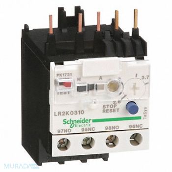 SCHNEIDER ELECTRIC Overload Relay 2.60 to 3.70A Class 10 3P, 6B190