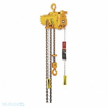 INGERSOLL RAND Air Chain Hoist 2200 lb Cap. 10 ft Lft, 6B465