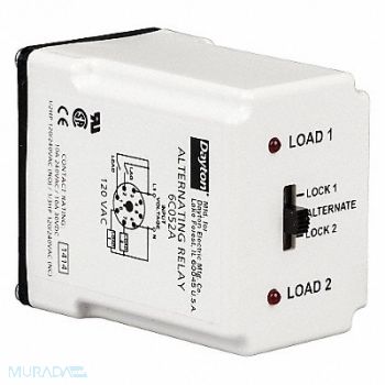 DAYTON Alternating Relay 240VAC DPDTCross-Wired, 6C053