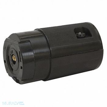 HUBBELL Mdgt LckCon Strt 15 A Black Nyl ML-2R, 6C145