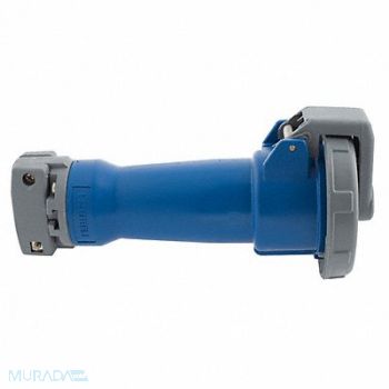 HUBBELL WT Pn Slv Connctr 30 A IEC Blue 2Pl, 6C149