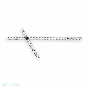 JOHNSON Drywall T Square Adj 48 In Aluminum, 6C232