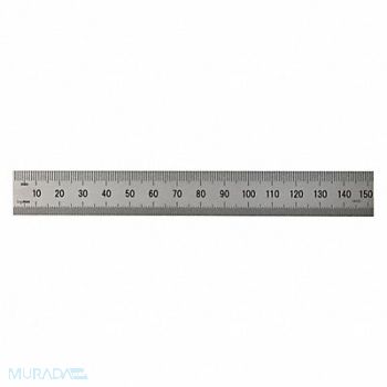 MITUTOYO Steel Rule Rigid 6In 32/64ths/0.5/1mm, 6C307