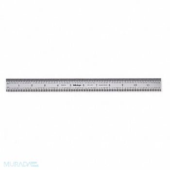 MITUTOYO Steel Rule Rigid 12 In 32/64/0.5/1mm, 6C308