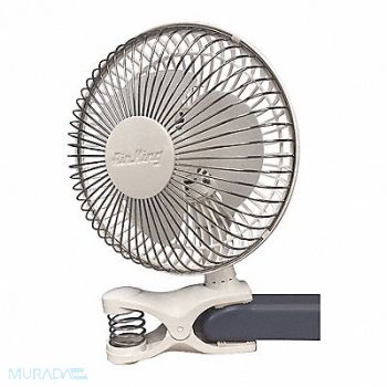 AIR KING Clip-On Fan 2 Speeds 6 Blade Dia, 6C507