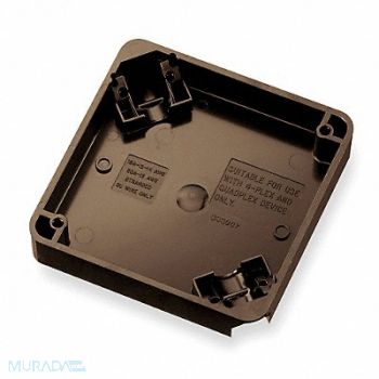 HUBBELL Adapter Box Brown 4 in Square Box, 6C589