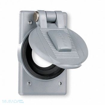 HUBBELLOCK Weatherproof Cover Vertical Aluminum, 3D016