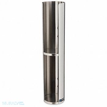 GRAINGER APPROVED Lid Dispenser 24 in H Silver, 6CAH0