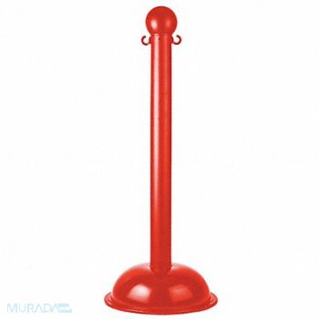 MR. CHAIN E1219 Heavy Duty Stanchion 41 in H Red PK4, 6CDT0