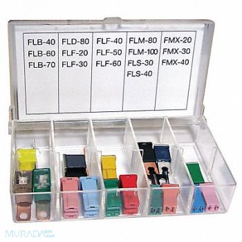 BUSSMANN Automotive Blade Fuse Kit 16 FLB FLF FLM, 6CJG1