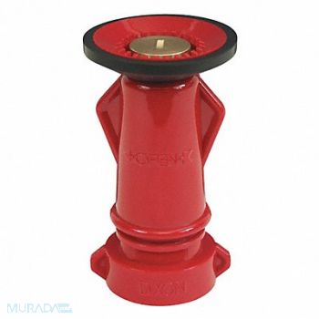 DIXON VALVE COUPLING Fire Hose Nozzle 1-1/2 in Red, 6CLW1