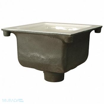 ZURN Floor Sink 3 In Pipe 12 x 12 x 6 In H, 6CUP7