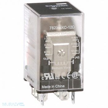 SCHNEIDER H8016 Gen Purpose Relay 8 Pin Square 12VDC, 6CWA0