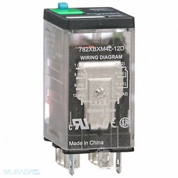 SCHNEIDER H8013 Gen Purpose Relay 8 Pin Square 12VDC, 6CWC0