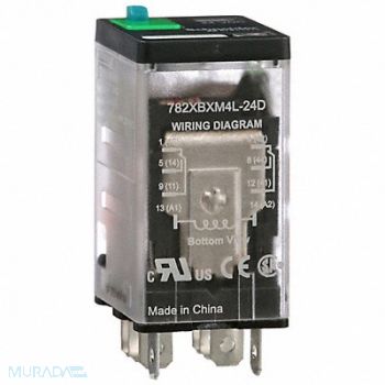 SCHNEIDER H8013 Gen Purpose Relay 8 Pin Square 24VDC, 6CWC3