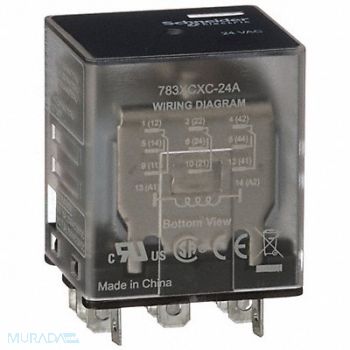 SCHNEIDER H8029 Gen Purpose Relay 11 Pin Square 24VAC, 6CWG7