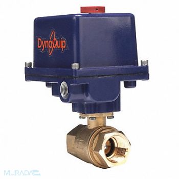 DYNAQUIP CONTROLS Electronic Ball Valve Brass 1 In., 6CX18