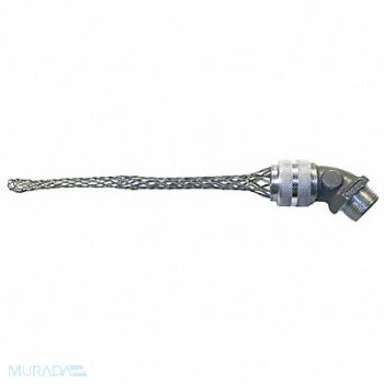 HUBBELL WIRING DEVICE-KELLEMS Connector Aluminum L - Strain Relief 6in, 6D187