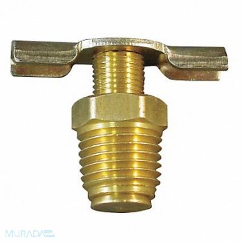 ANDERSON METALS Drain Cock Brass MNPT 1/4 In, 6D910