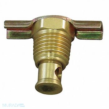 ANDERSON METALS Drain Cock Brass MNPT 3/8 In, 6D911