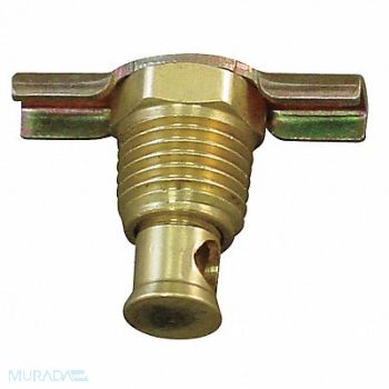 ANDERSON METALS Drain Cock Brass MNPT 1/2 In, 6D912