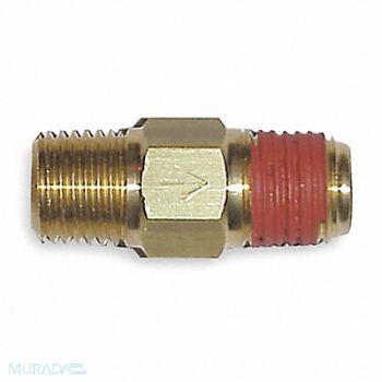 CONTROL DEVICES Check Valve 1/4 (M)NPT Inlet 1-1/3 L, 6D914
