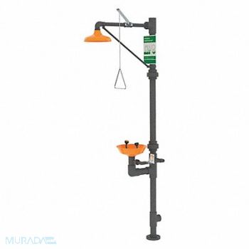 GUARDIAN EQUIPMENT Shower w/Eye/Face Wash PVC, 6DGE7