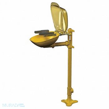 BRADLEY Eye/Face Wash Station Ped Steel 15-1/2 W, 6DGZ1