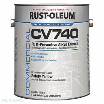 RUST-OLEUM H7178 1 GAL 100 VOC DTM Alkyd Safety Yellow, 6DNX1