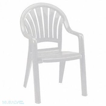 GROSFILLEX Armchair Fanback White, 6DVG9