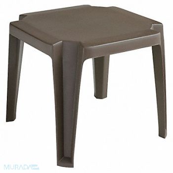 GROSFILLEX Side Table Low 17 In Bronze Mist, 6DVK0