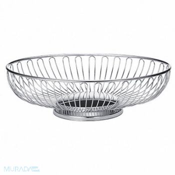 TABLECRAFT PRODUCTS COMPANY Chalet Basket Oval Chrome, 6DVP7
