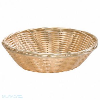 TABLECRAFT PRODUCTS COMPANY Handwoven Basket Round Natural PK12, 6DVR0