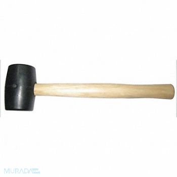 WESTWARD Rubber Mallet Hickory 32 Oz, 6DWK9
