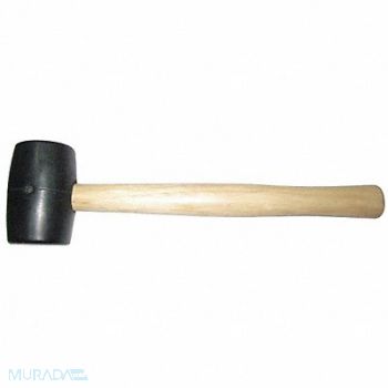 WESTWARD Rubber Mallet Hickory 8 Oz, 6DWL1