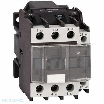 DAYTON H2453 IEC Magnetic Contactor 240VAC 27A 1NO 3P, 6EAW3