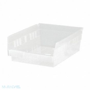 QUANTUM STORAGE SYSTEMS Shelf Bin Clear Polypropylene 4 in, 6ECE7