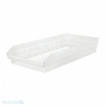 QUANTUM STORAGE SYSTEMS Shelf Bin Clear Polypropylene 4 in, 6ECF6
