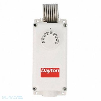 DAYTON Mech Tstat Heat or Cool Plastic 110/30F, 6EDY5