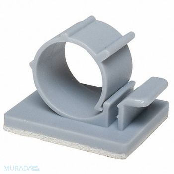 GRAINGER APPROVED Cable Clip L-Type Gray PK25, 6EEF7