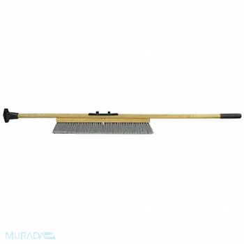 TOUGH GUY Push Broom 60 in Handle L 24 in Face, 6ENP4