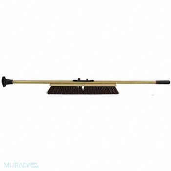 TOUGH GUY Push Broom 60 in Handle L 24 in Face, 6ENP6