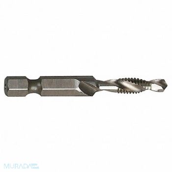 WESTWARD Drill/Tap/Countersink Bit 12-24x2-1/4 L, 6EXN1