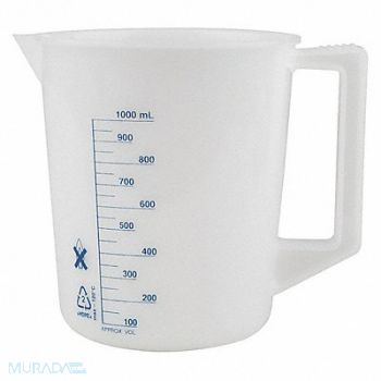 LAB SAFETY SUPPLY Beaker Handle 1000mL 32 Oz Polyethylene, 6FAF9