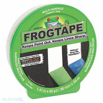 SHURTAPE Masking Tape 1 7/16 W 60 yd L Green, 6FET5
